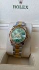 Swiss Copy Rolex 31mm new Datejust Green Floral motif Oyster Bracelet (4)_th.jpg